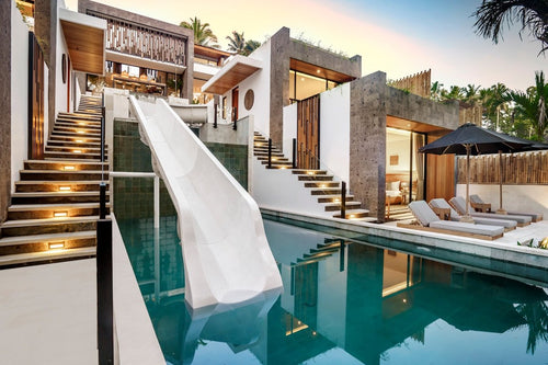 Eat Play Love Bali villa waterslide